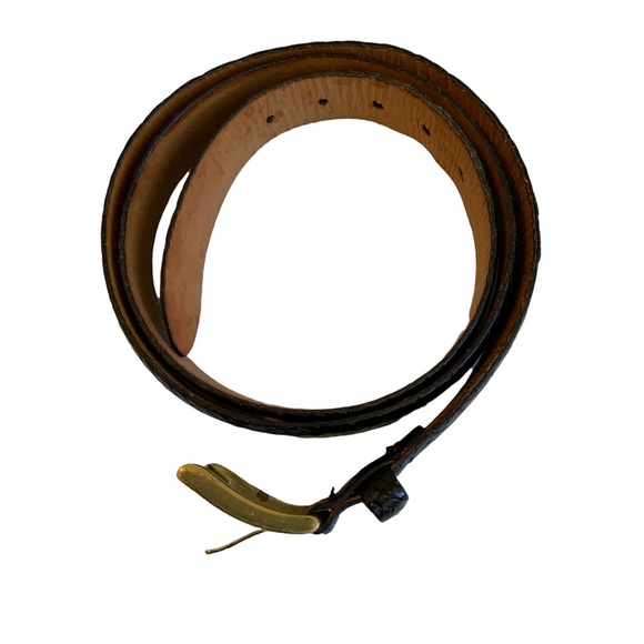 Martin Dingman Black Belt 40 Hand Made in America Basket Grain Italian Calfskin - Picture 8 of 11